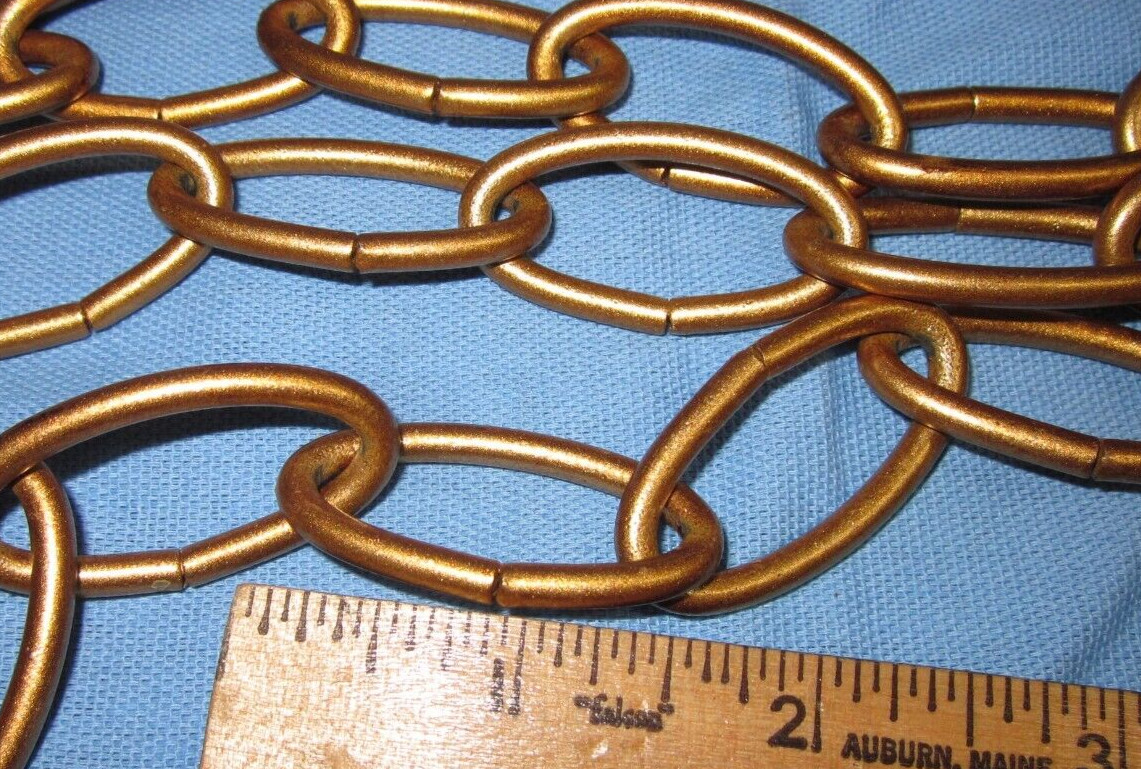a 5ft Decorative Lamp Hanging Chain .. Gold in Color, #1968