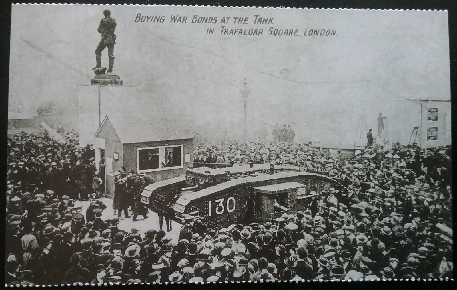 FIRST WORLD WAR VINTAGE 2 SIDED POST CARD SIZE ICONIC PICTURES , ARMY , MILITARY