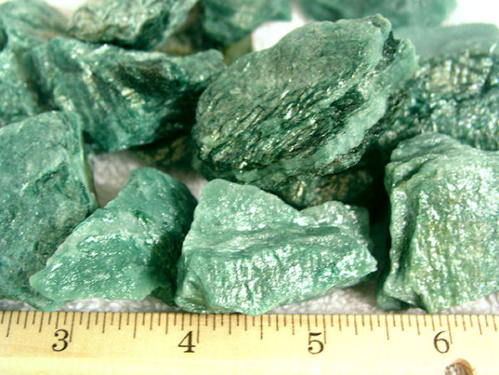 Fuchsite green muscovite mica from Brazil 1 pound lot 12-29 pieces 1 – 2 inch