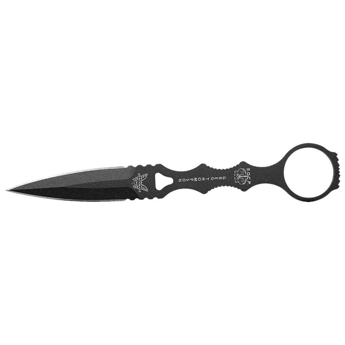 Benchmade 176BK SOCP Dagger Single-Piece Black Sheath 440C Stainless Steel Knife