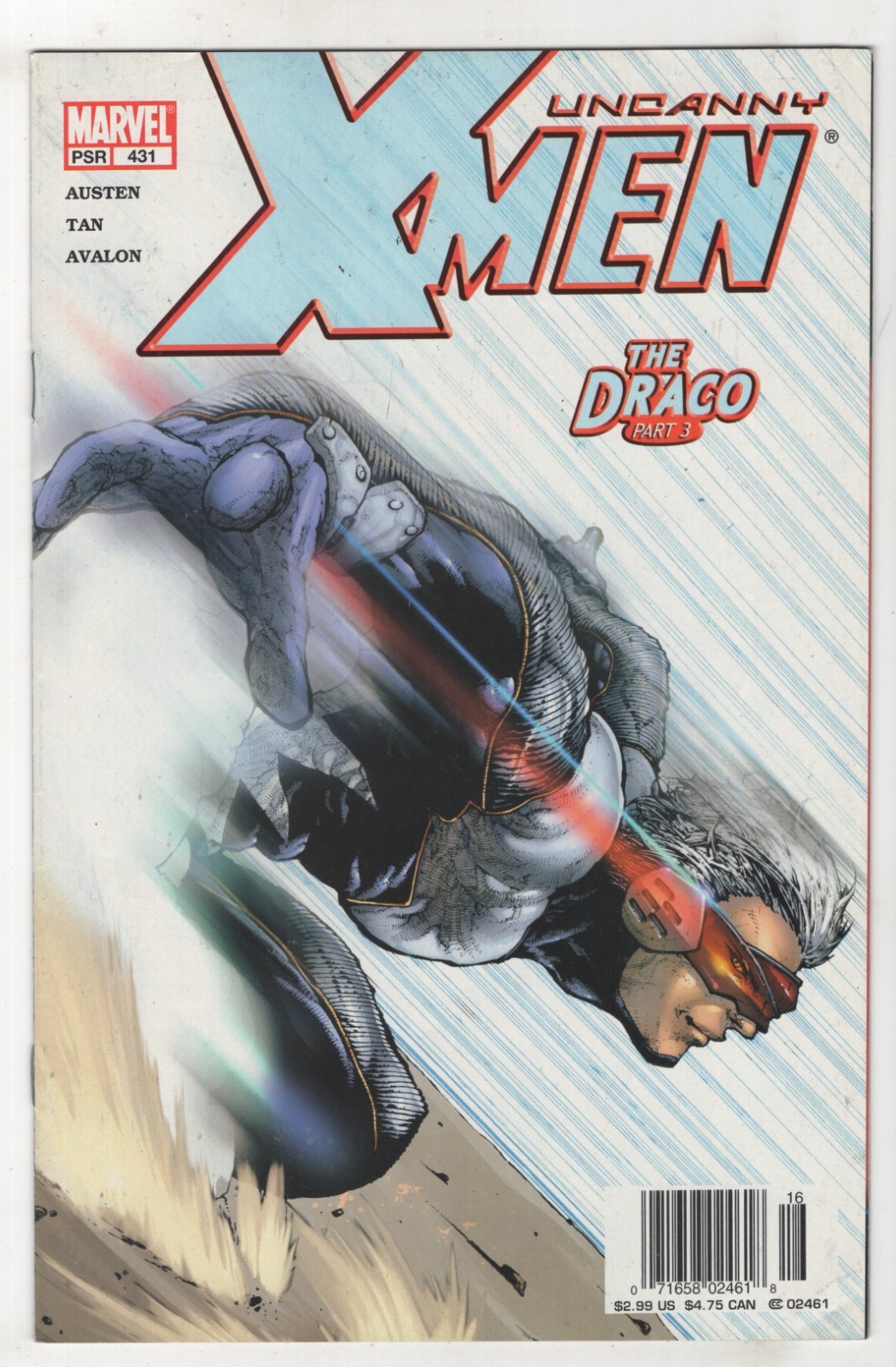 Uncanny X-men #431 (Nov 2003 Marvel) [Newsstand 2.99 Price Variant] Draco Azazel