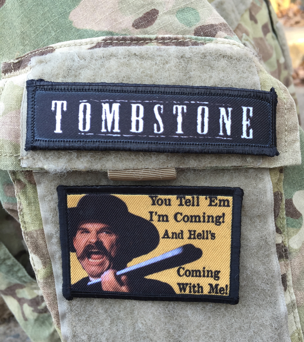 Skin That Smoke Wagon Morale Patch Tombstone Tactical ARMY Hook Military USA