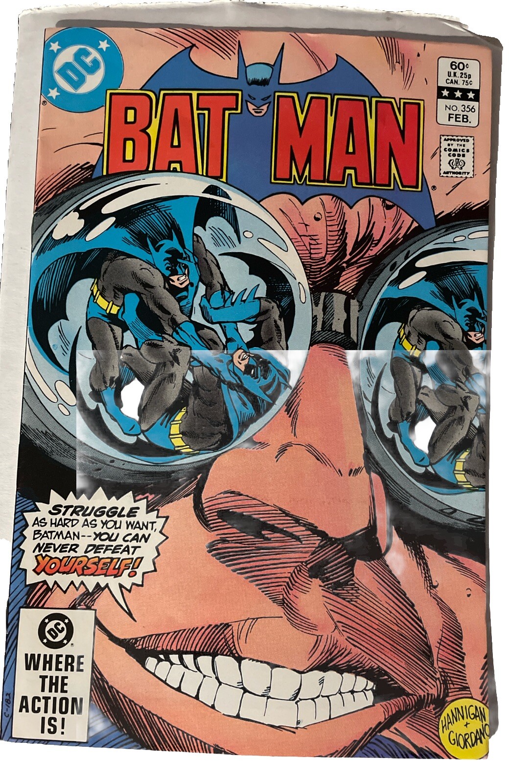 Batman Vol.44, No.356, Struggle As Hard As You Want, Batman