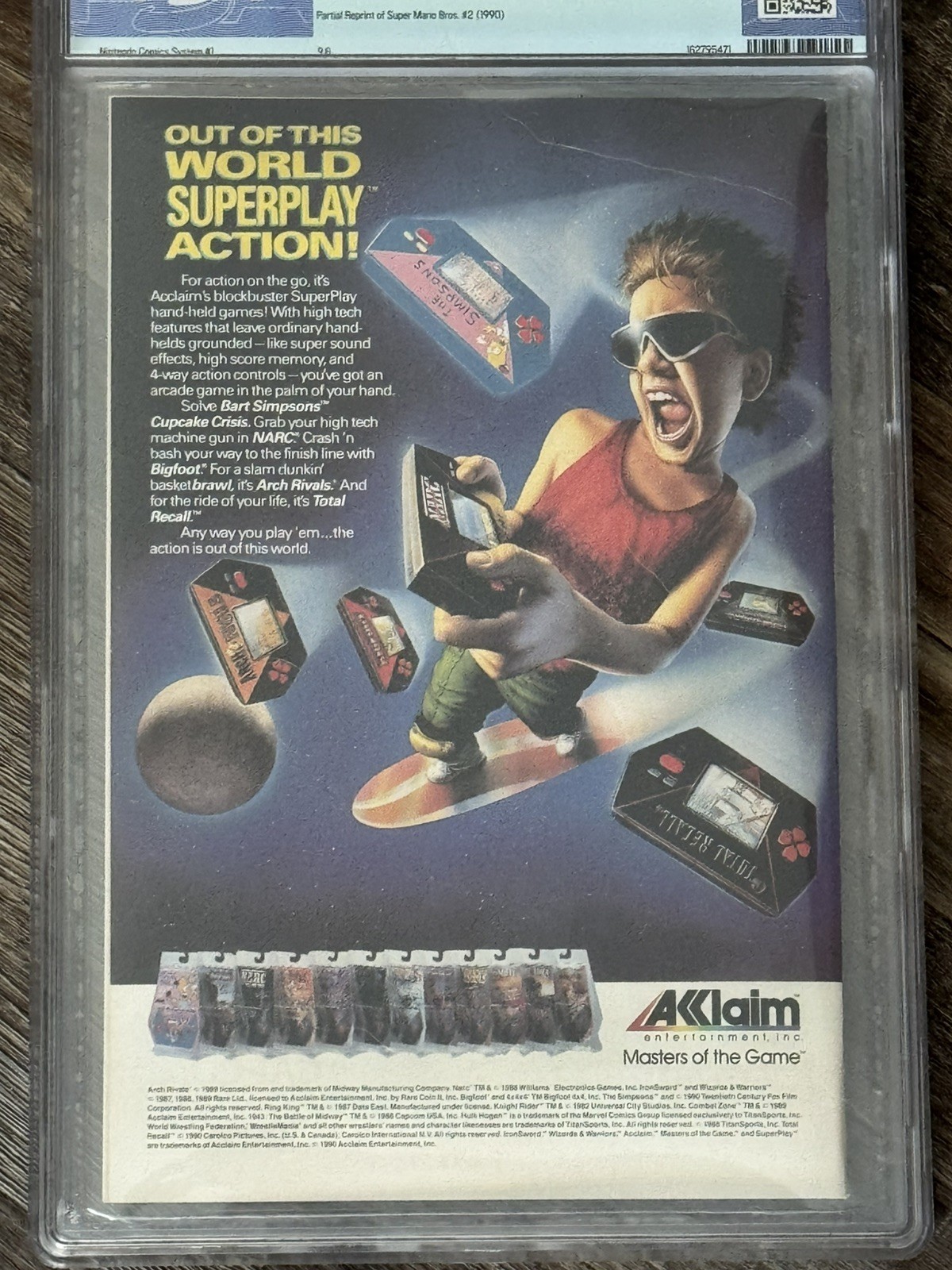 Valiant Nintendo Comics System #1 PSA 9.6 SCARCE Graded Game Boy #1 Mario