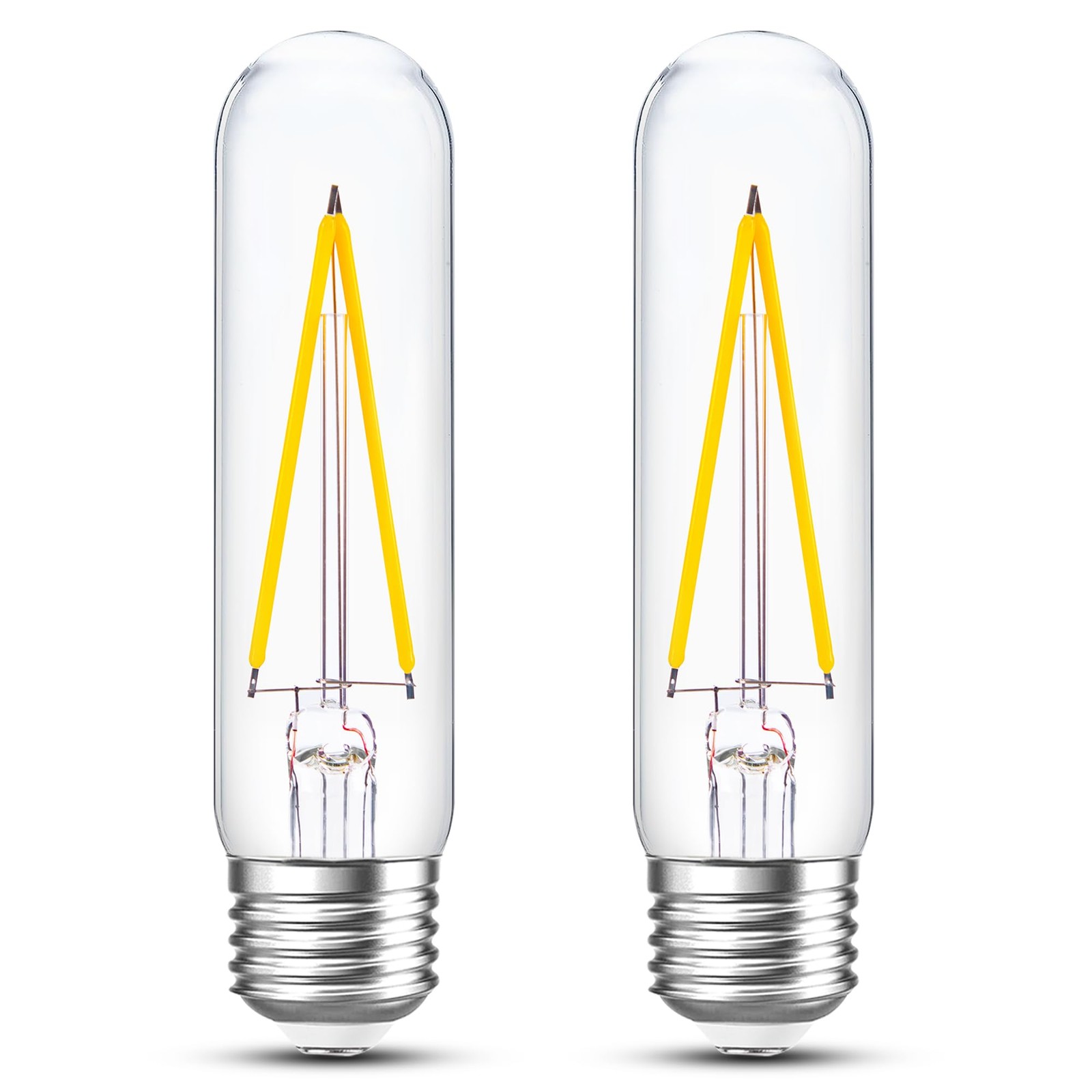 2 Count Dimmable E26 T30 T10 LED Bulbs Warm White 2700K