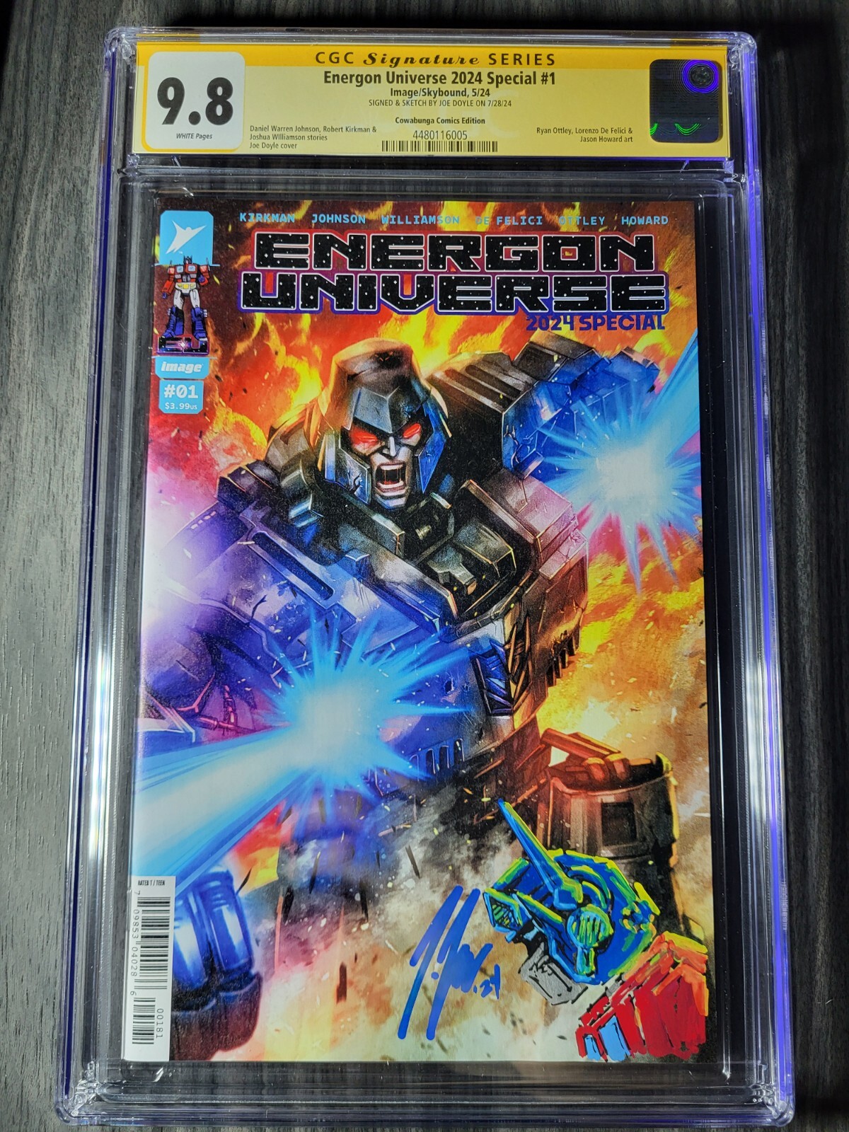 9.8 ENERGON UNIVERSE 2024 SPECIAL #1 CVR-I EXCL – SIGN & SKETCH J. DOYLE 🔥