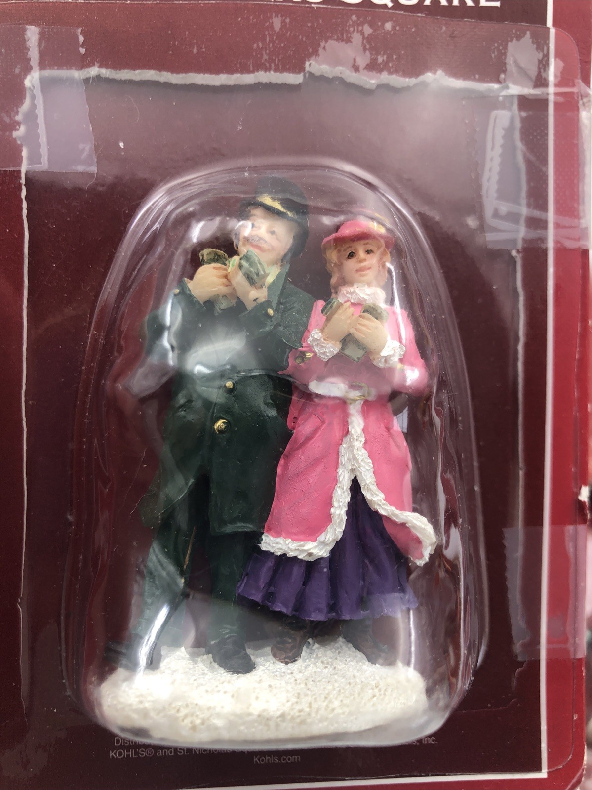 St Nicholas Village Square Accessories Lot Of 9 Children Santa Police Sled Dogs