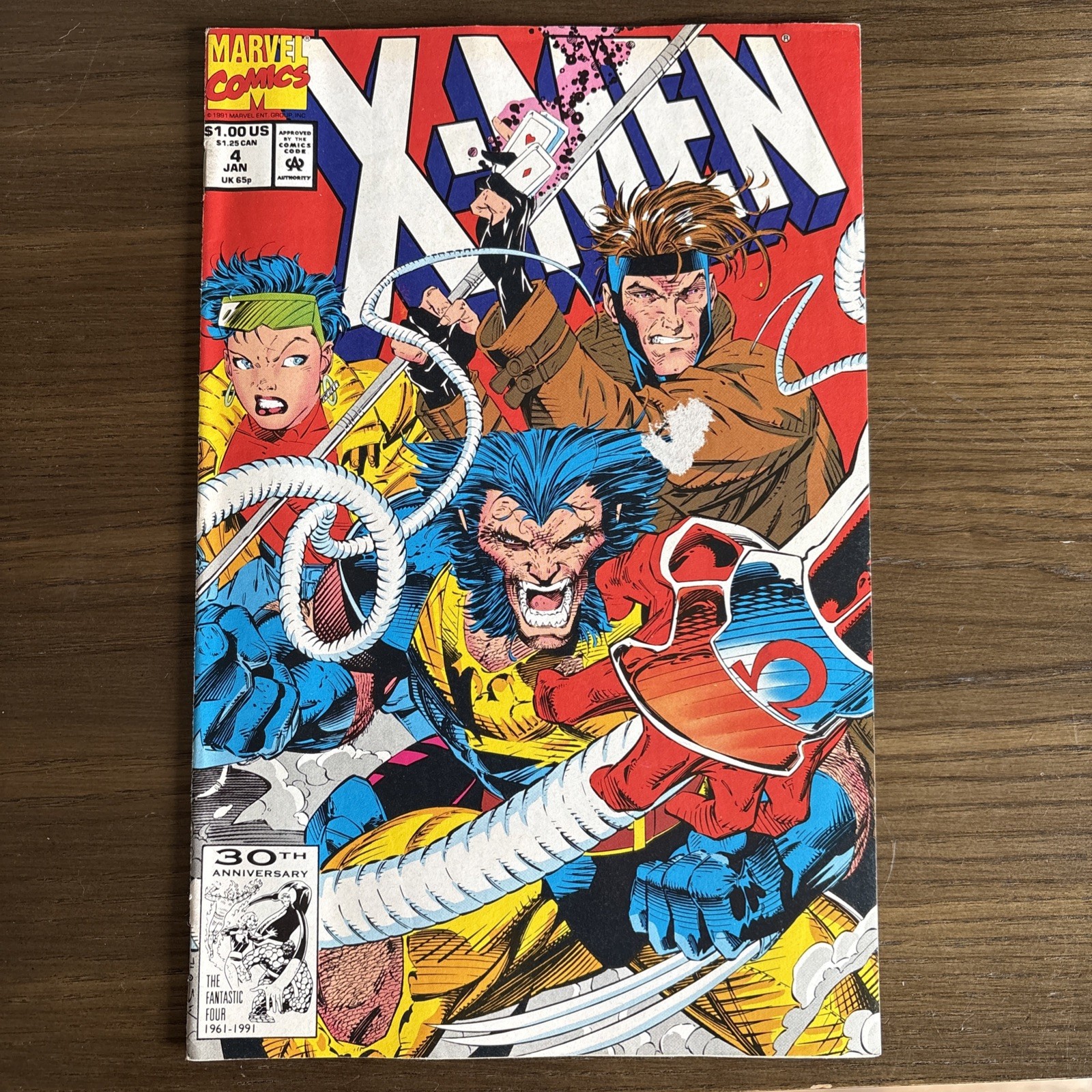X-Men (1991) #4 1st Print Jim Lee Cover, Art & Story 1st Full App Omega Red.