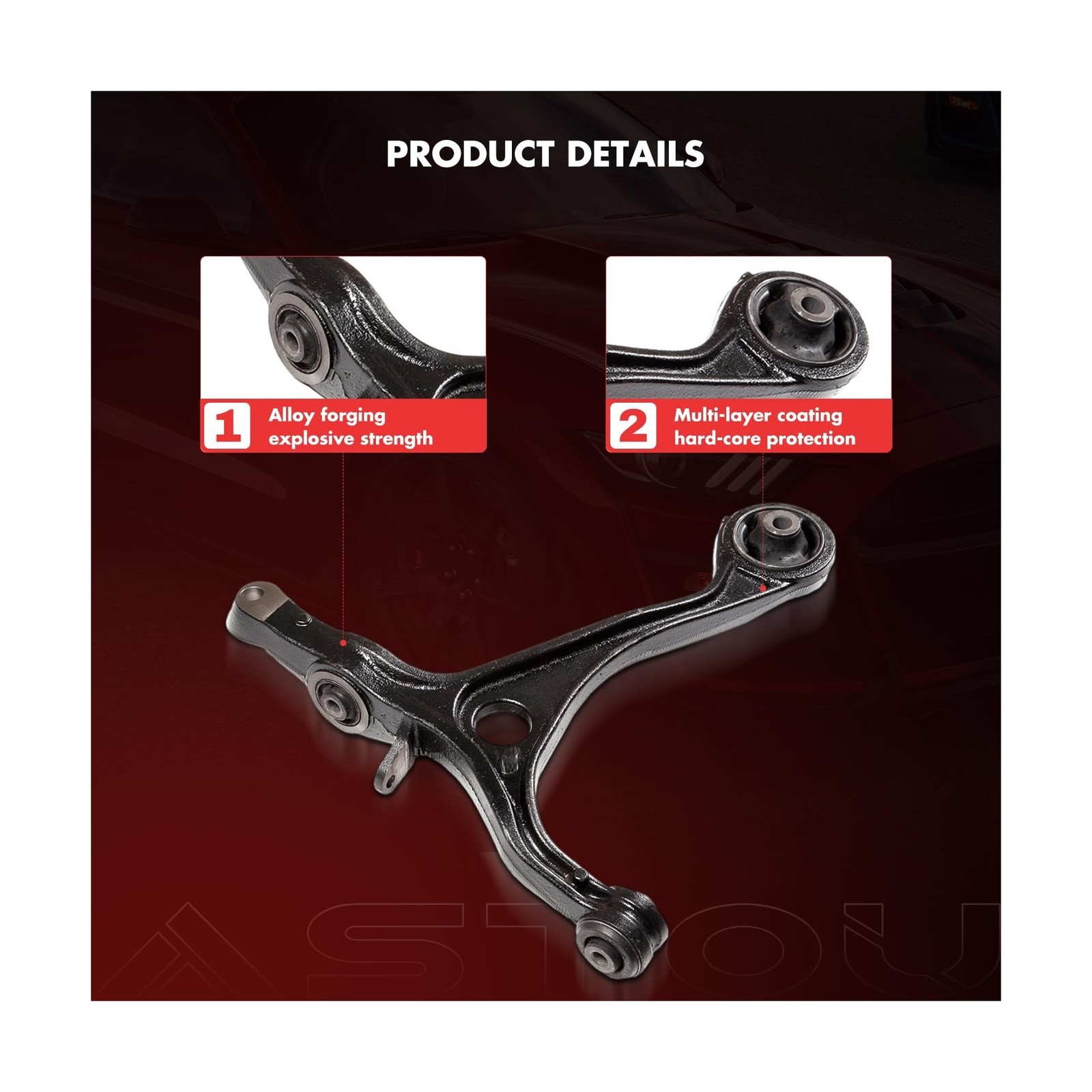 12PCS ASTOU Front Suspension Kit fit 2004-2008 for Acura TSX 2003-2007 for Ho…