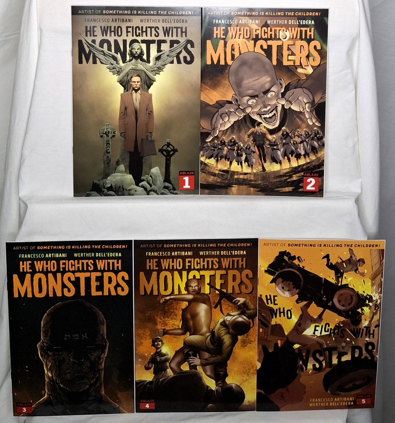 HE WHO FIGHTS WITH MONSTERS #1 – 5 | Variant Cover B Set | Werther Dell’Edera
