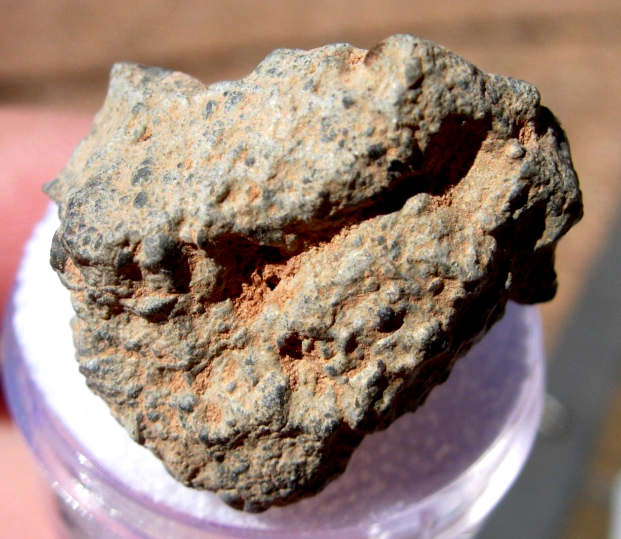6.85 grams 22x20x13mm Gadamis 004 Lunar Meteorite as found individual with a COA