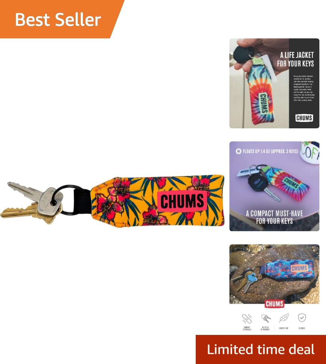 Lightweight Neoprene Key Float – Perfect for Boating and Water Adventures