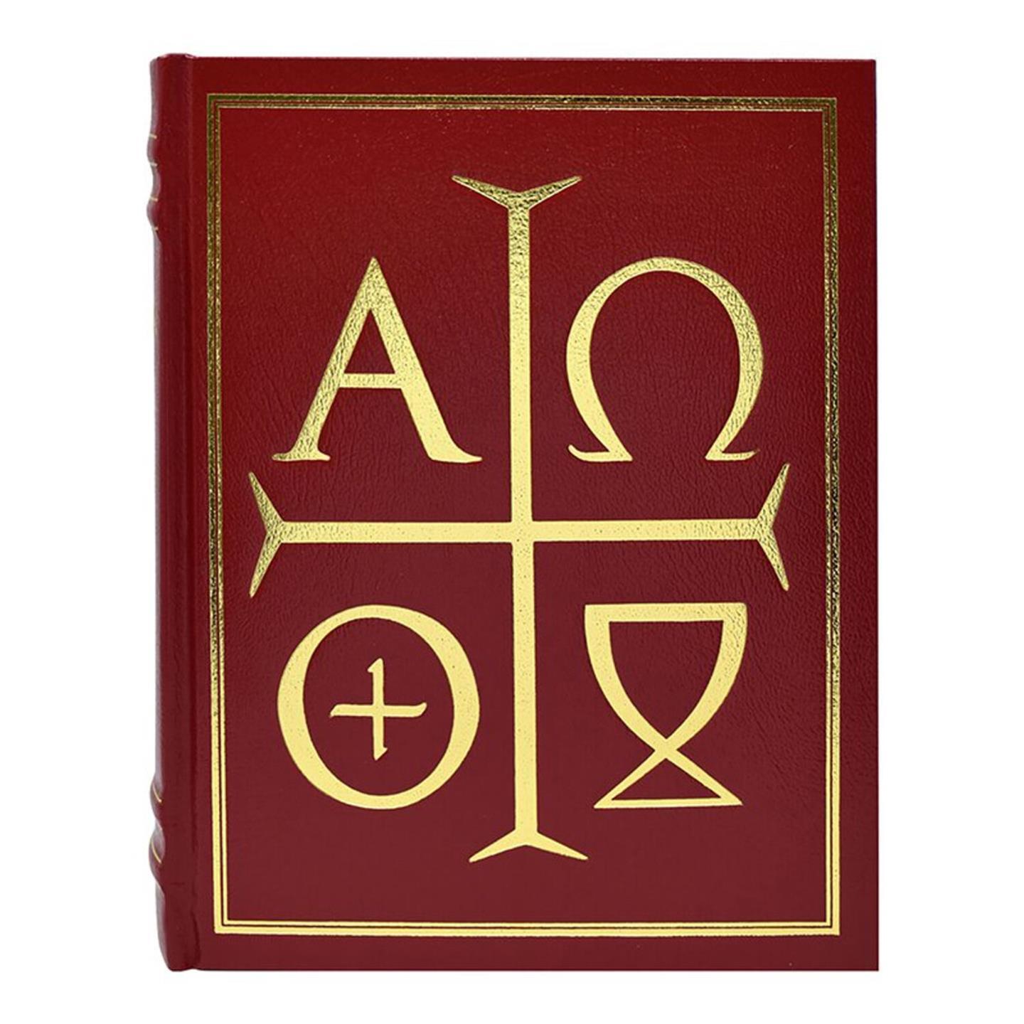 Deluxe Roman Missal Third Edition-Altar Size M:Genuine Leather SIZE:8-1/2″ x 11″