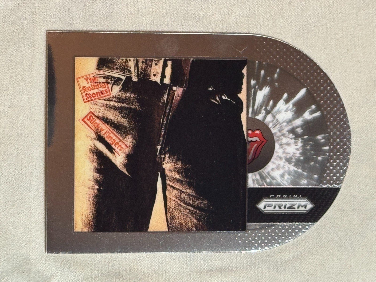 2025 Panini Prizm The Rolling Stones Album Die-Cut Sticky Fingers #11