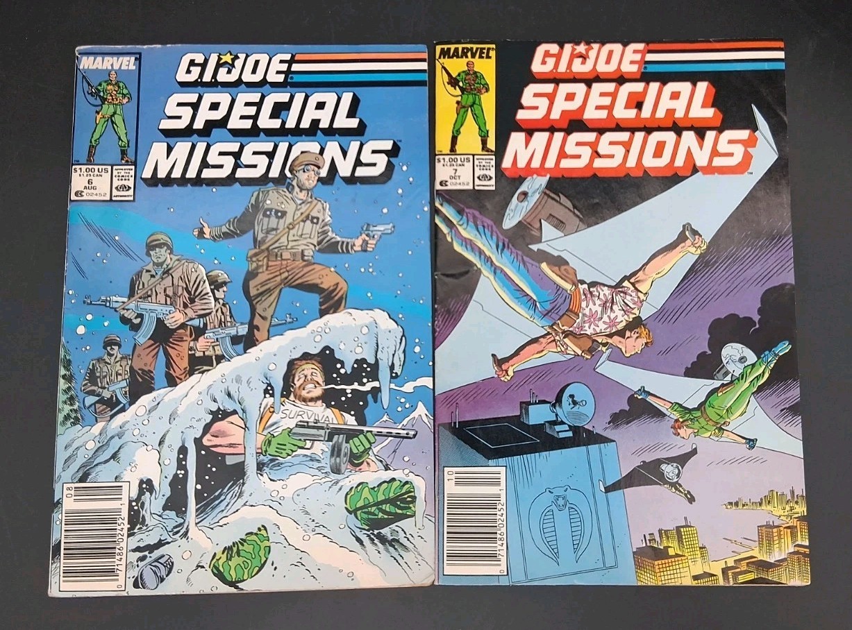 G.I. Joe Special Missions & A Real American Hero Comic Books Lot Of 9 Vintage