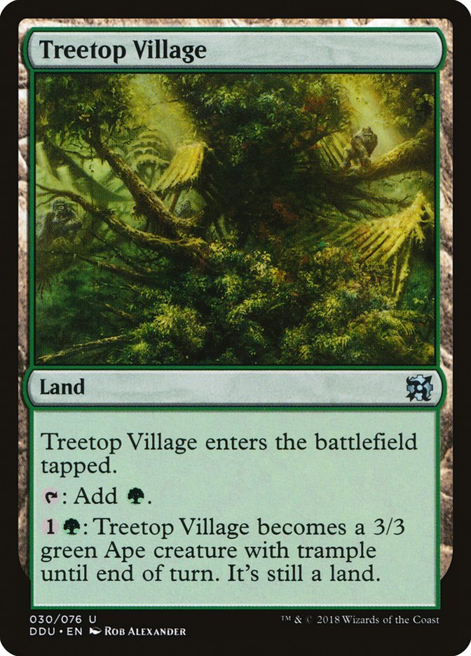 Treetop Village [Duel Decks: Elves vs. Inventors] Magic MTG