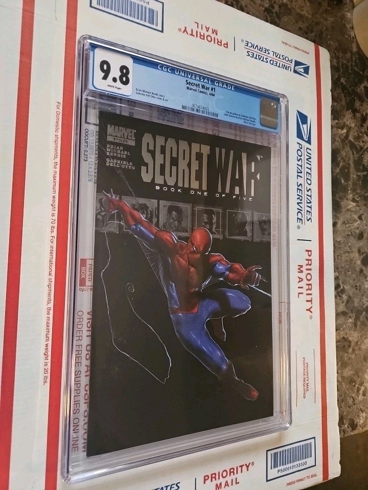 SECRET WAR #1 – Graded CGC 9.8 – Silver Foil – Souder-Man – Marvel – 2004