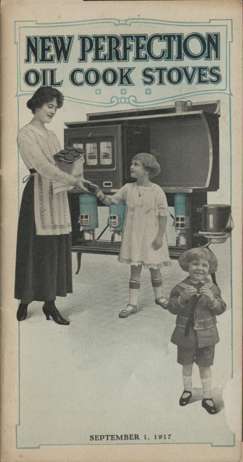 1917 New Perfection Oil Cook Stoves 27 Page Illustrated Product Booklet