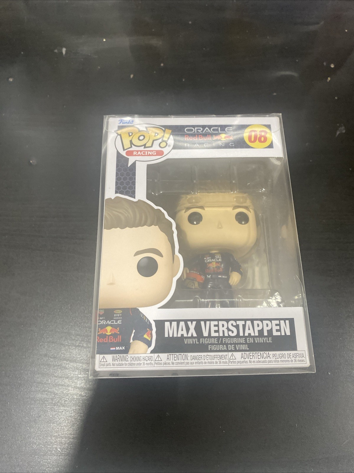 Funko Pop! Racing Oracle Red Bull Max Verstappen #8 W/ Pop Protector