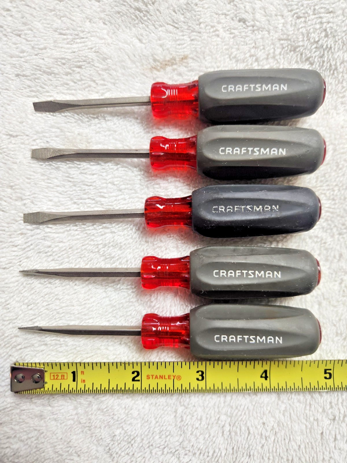 New NOS 5 Pc Craftsman Screwdrivers USA Small 1/8″ WF47164