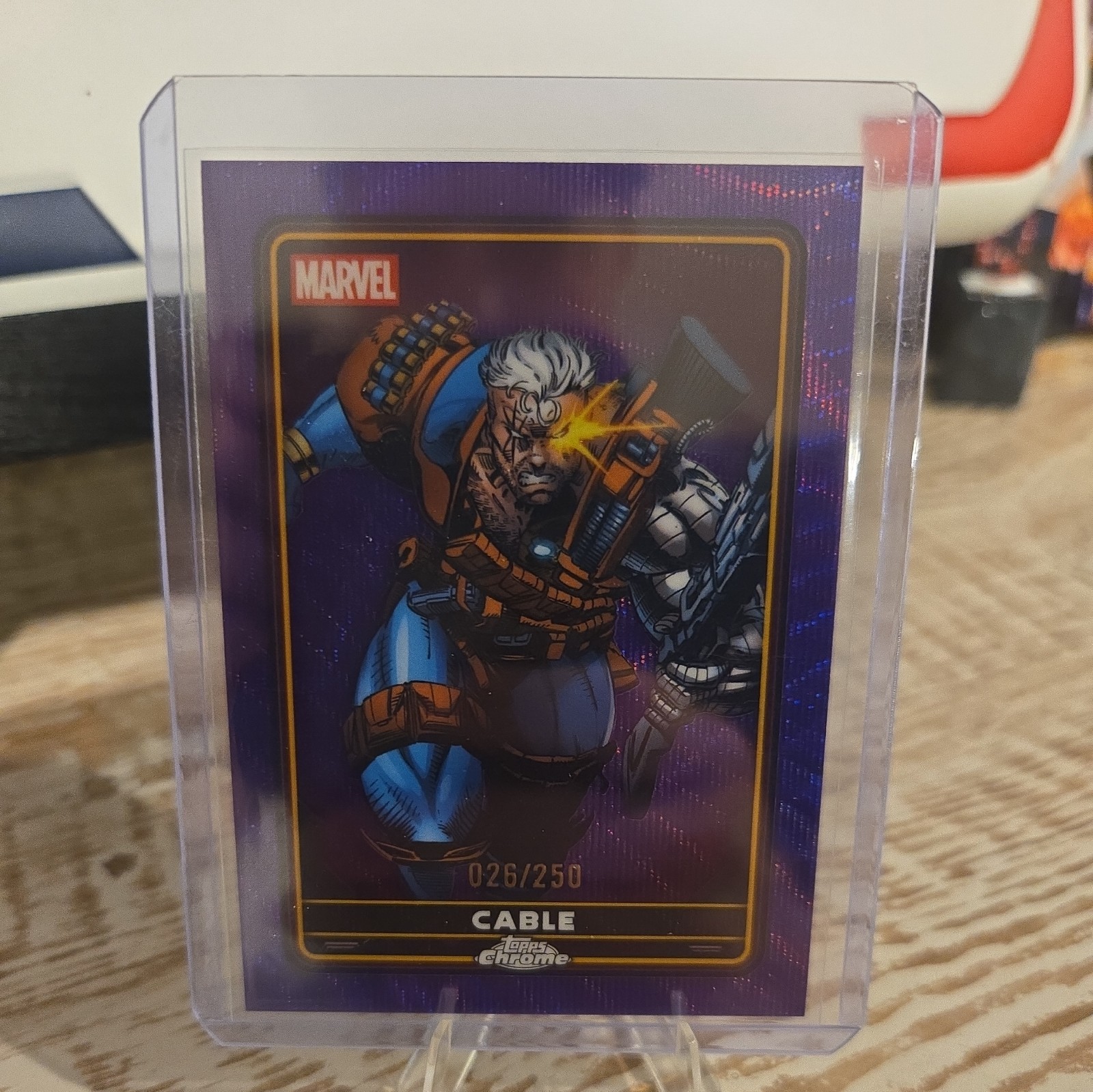 2025 Topps Chrome Marvel Cable #3 Purple Parallel #26/250