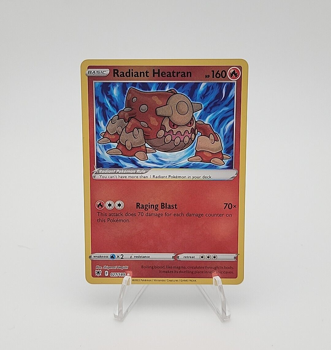Radiant Heatran 027/189 HOLO Astral Radiance Pokemon TCG