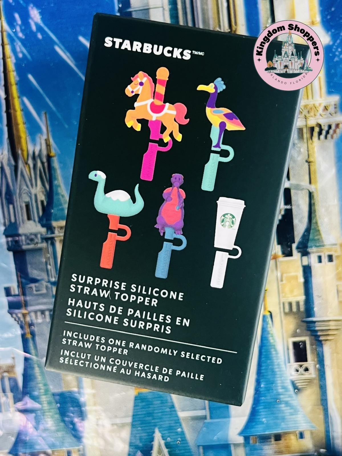 2026 Disney Parks Starbucks Mystery Surprise Silicone Straw Topper New Blind Box