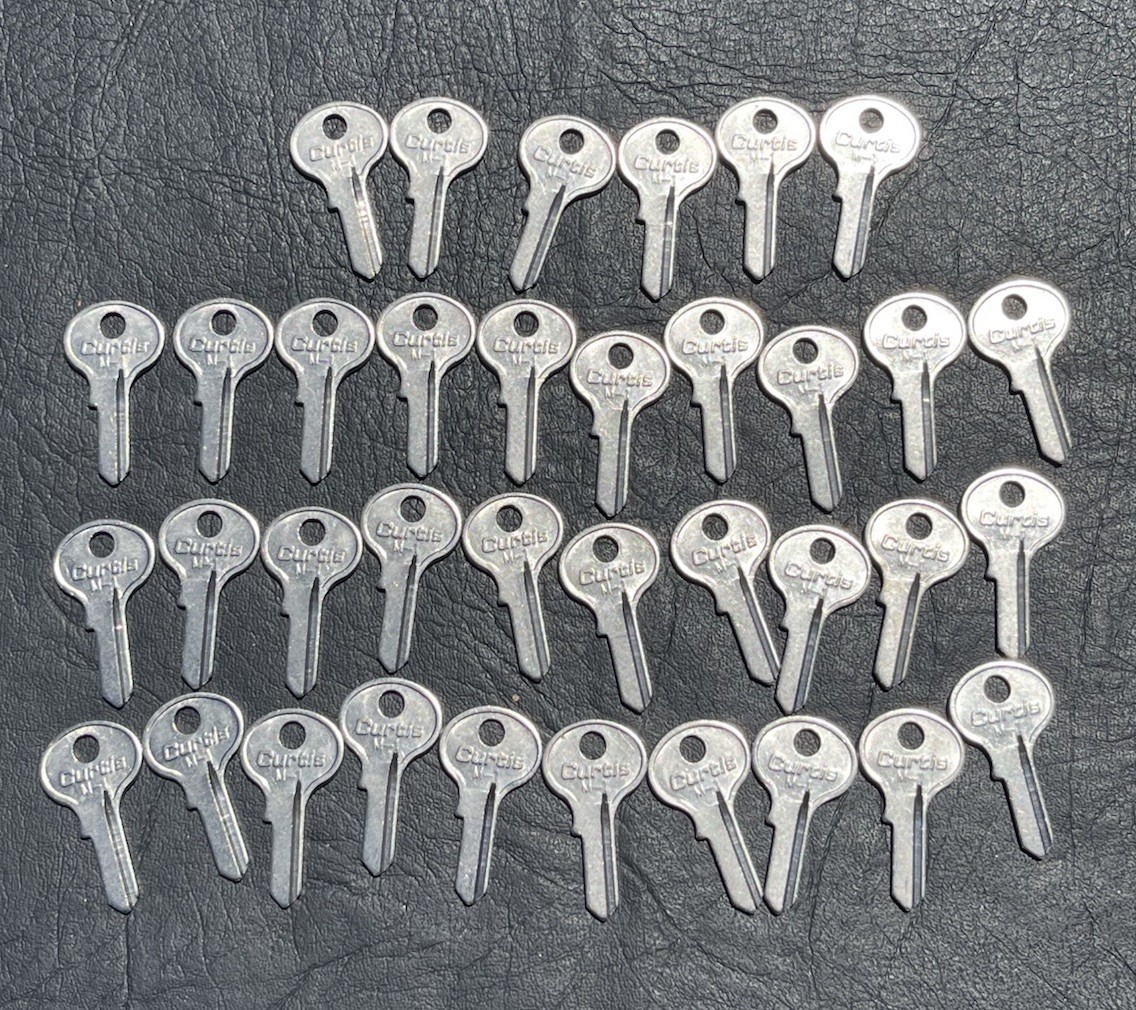 Key Blank Curtis M-1 M1 Lot of 36 Pieces for Master Padlocks