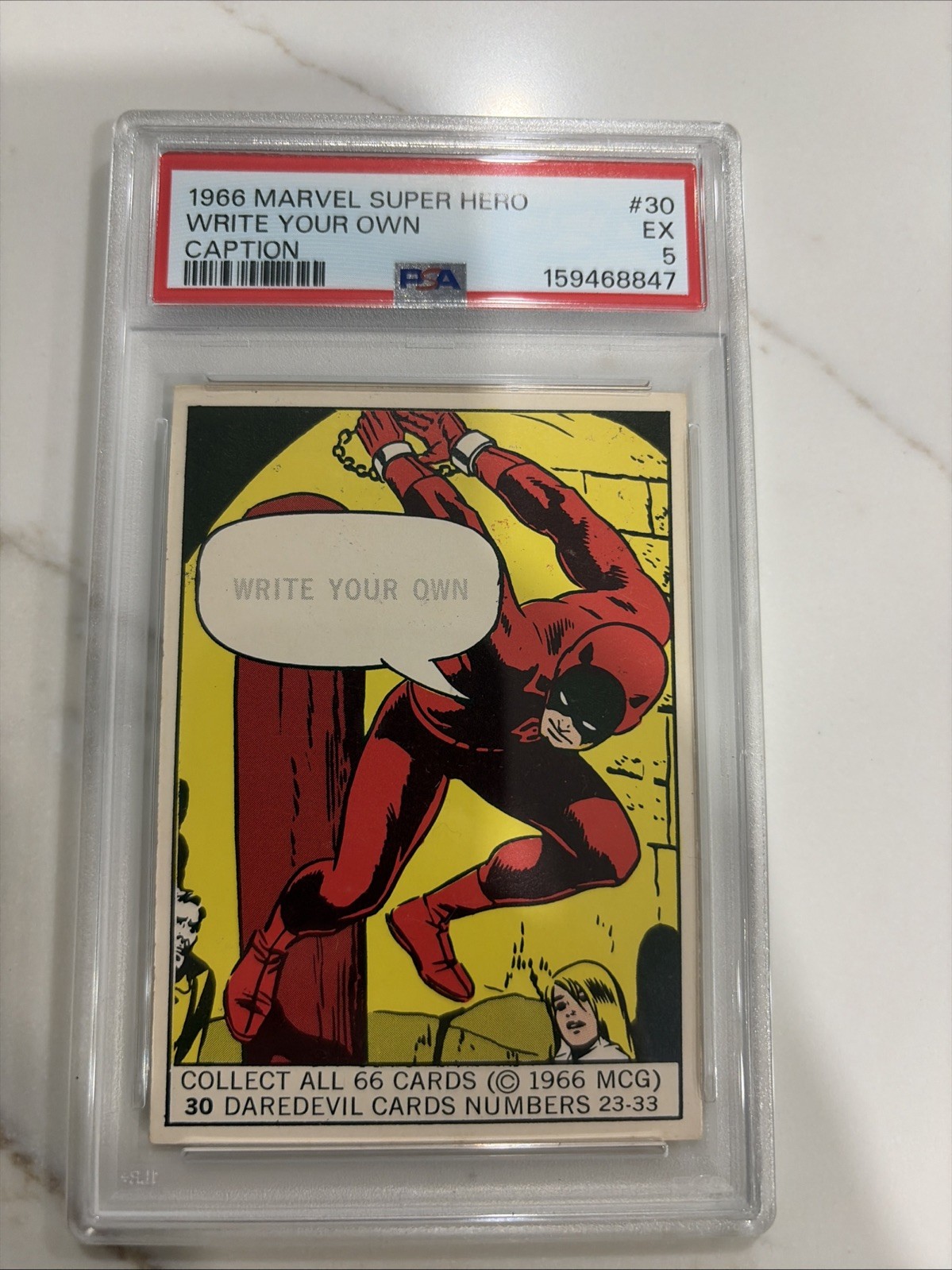 1966 Marvel Super Hero Daredevil # 30 PSA 5 Ex. Write Your Own Caption