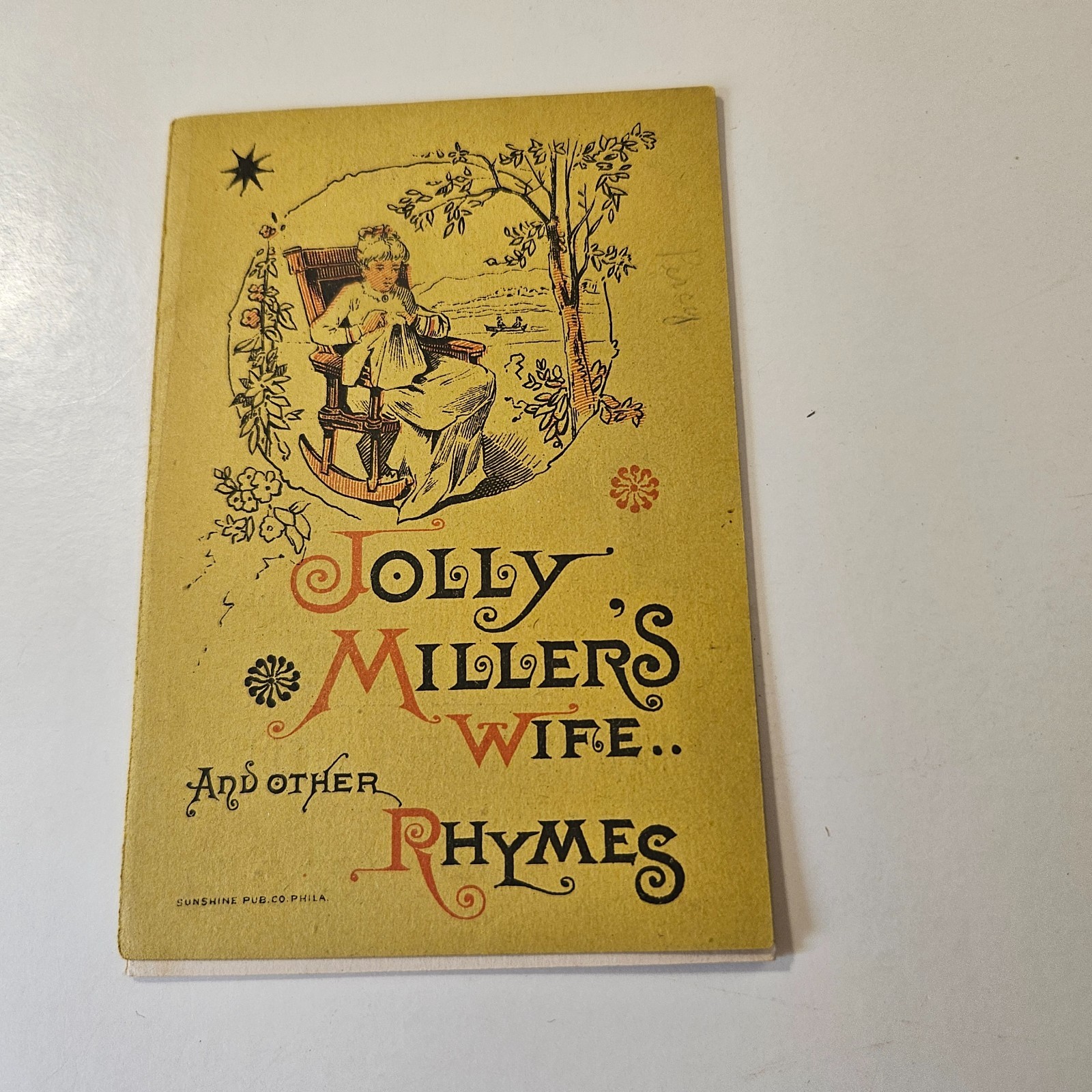 1800’s Booklet Jolly Miller’s Wife & Other Children’s Rhymes By Clark’s Threads