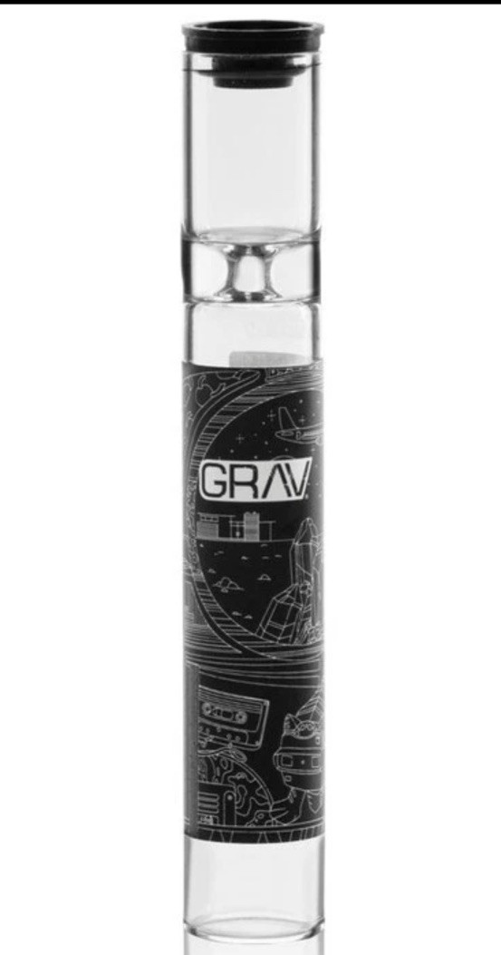 GRAV® One Hitter Pipe 12mm Taster Glass Hand Pocket Pipe – Fast Shipping 📪