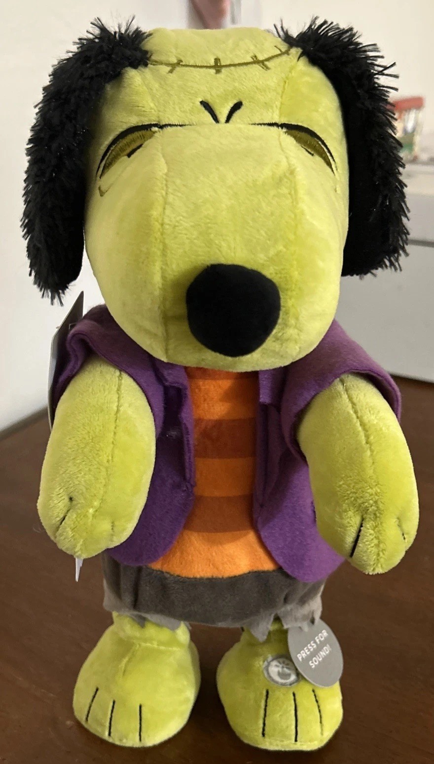 Hallmark Peanuts Franken-Snoopy W/ Sound & Dance Animation New W/ Tags & Tab!
