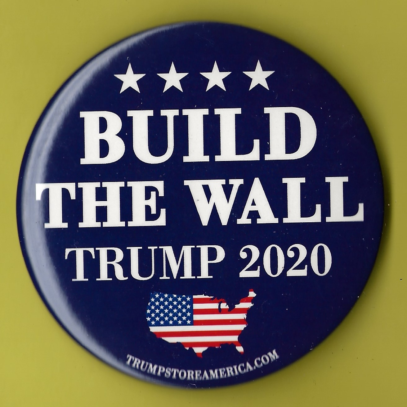2020 Donald Trump 3″ / “Build The Wall” Presidential Campaign Button(Pin 10)