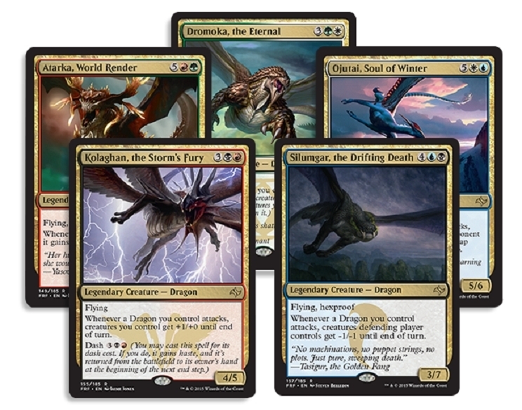 5 Dragon Legend Set – Fate Reforged – NM/SP – MTG Magic the Gathering FTG