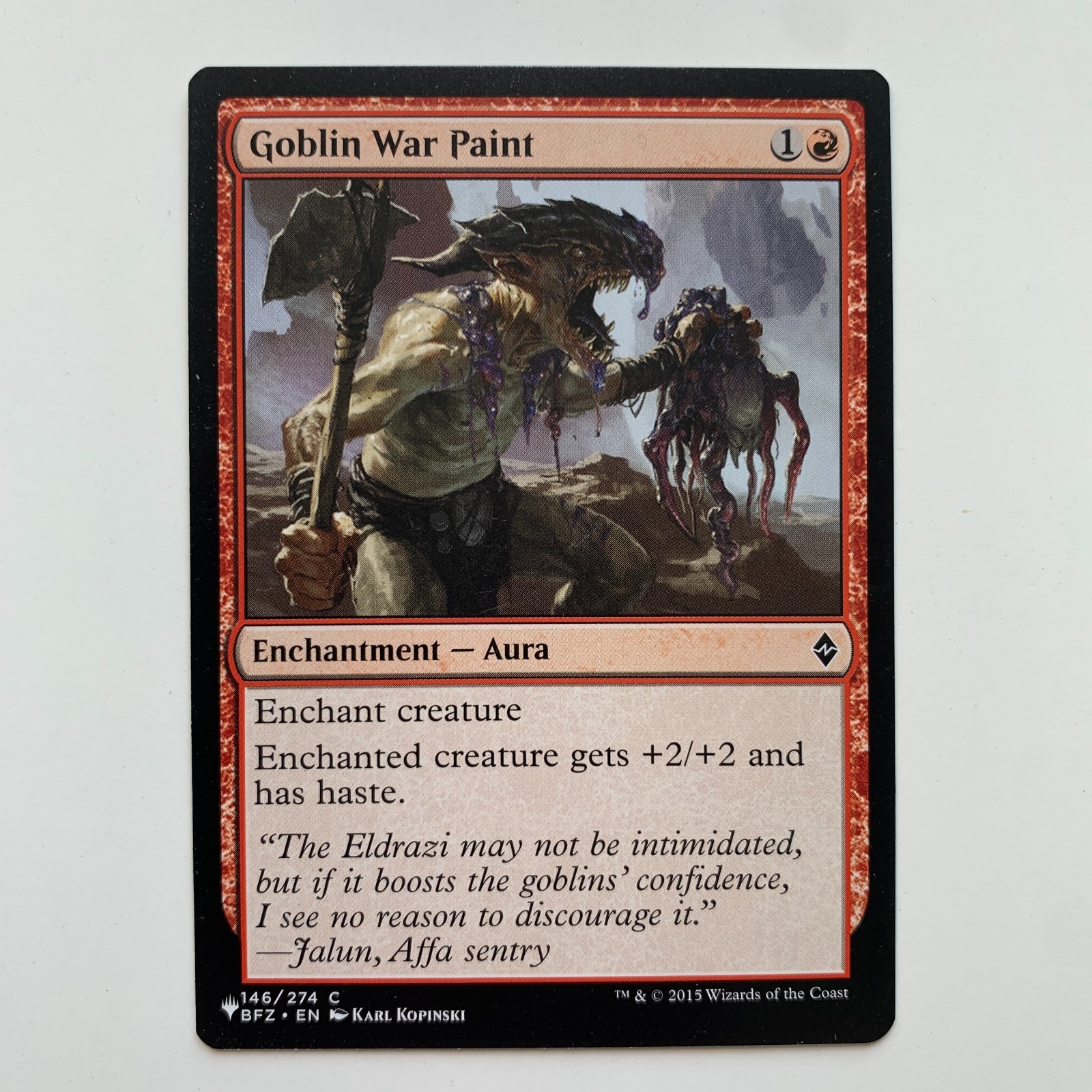 Goblin War Paint – 146/274 – Battle for Zendikar – Mgic: The Gathering