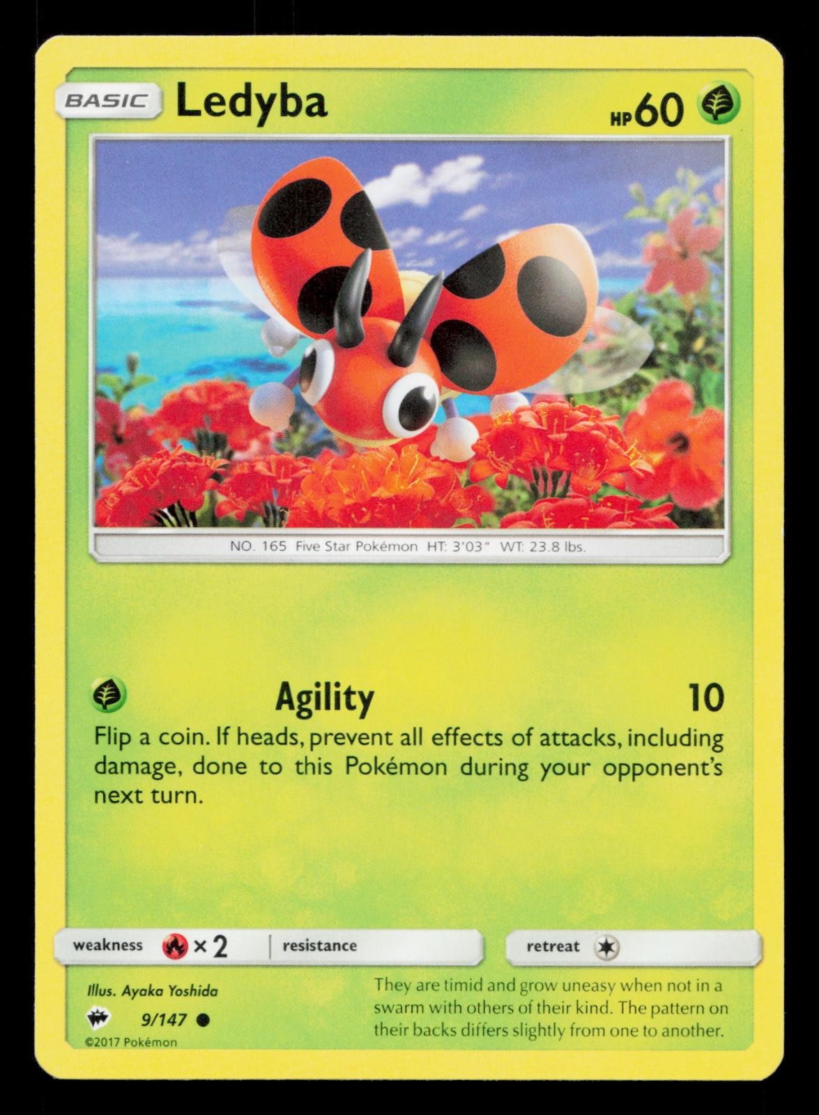 Ledyba C Burning Shadows BUS 9/147 Pokemon MP 2017