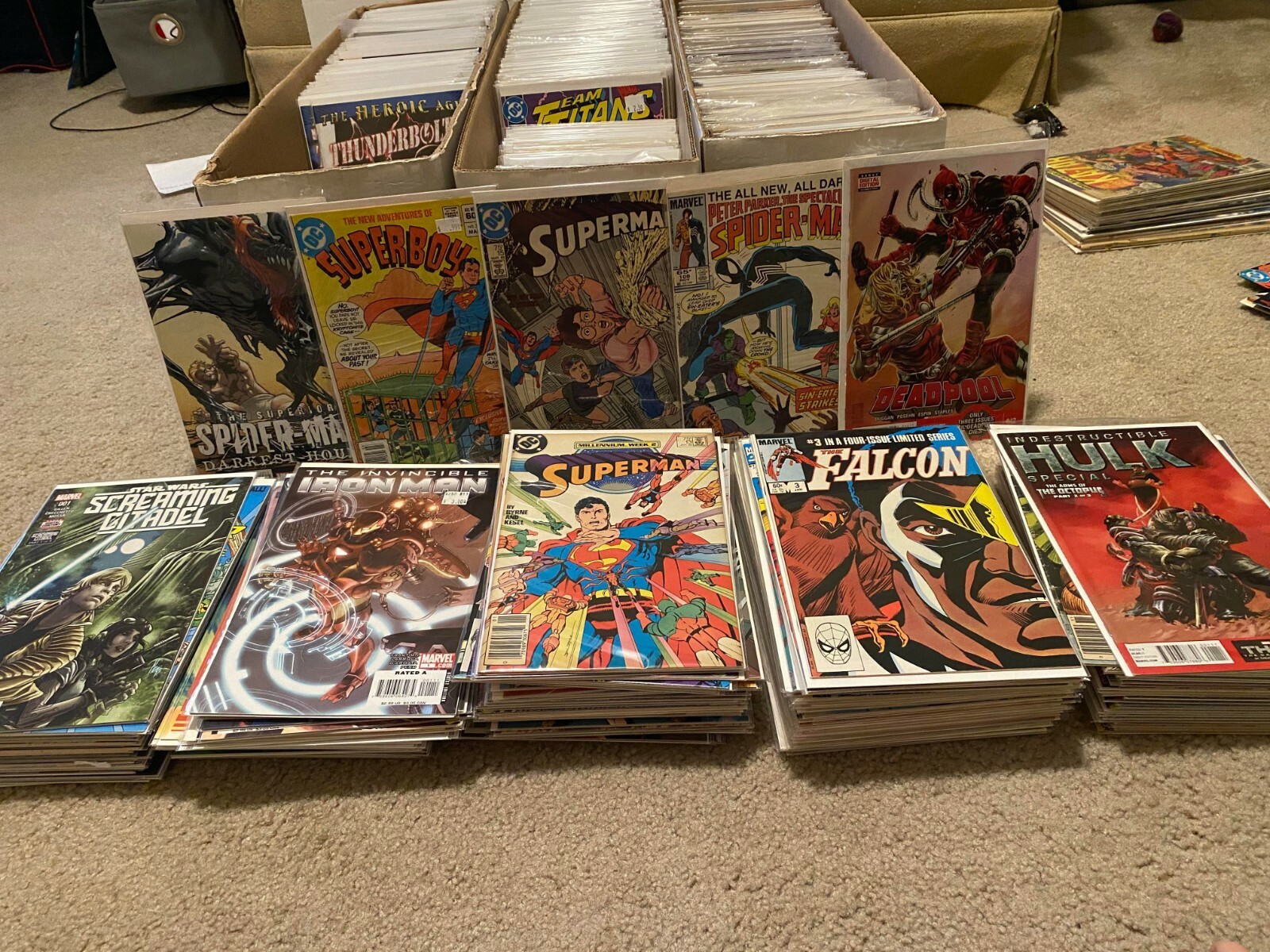 Large 50 COMICS BOOK LOT-MARVEL, DC, INDIES- FREE/Fast Shipping! VF to NM+ ALL