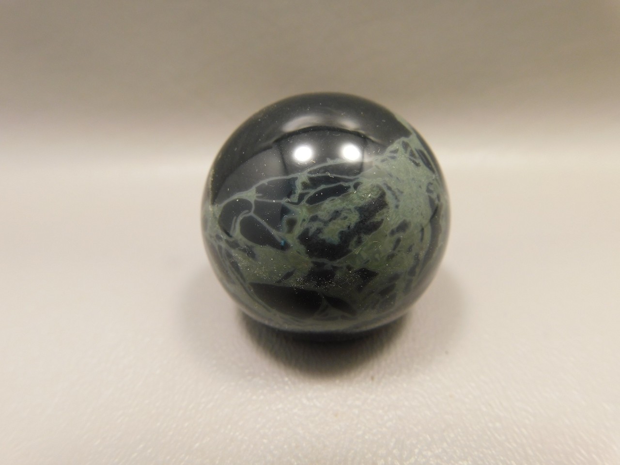 Spiderweb Obsidian Stone Sphere 1.5 inch or 38 mm Gemstone #O4