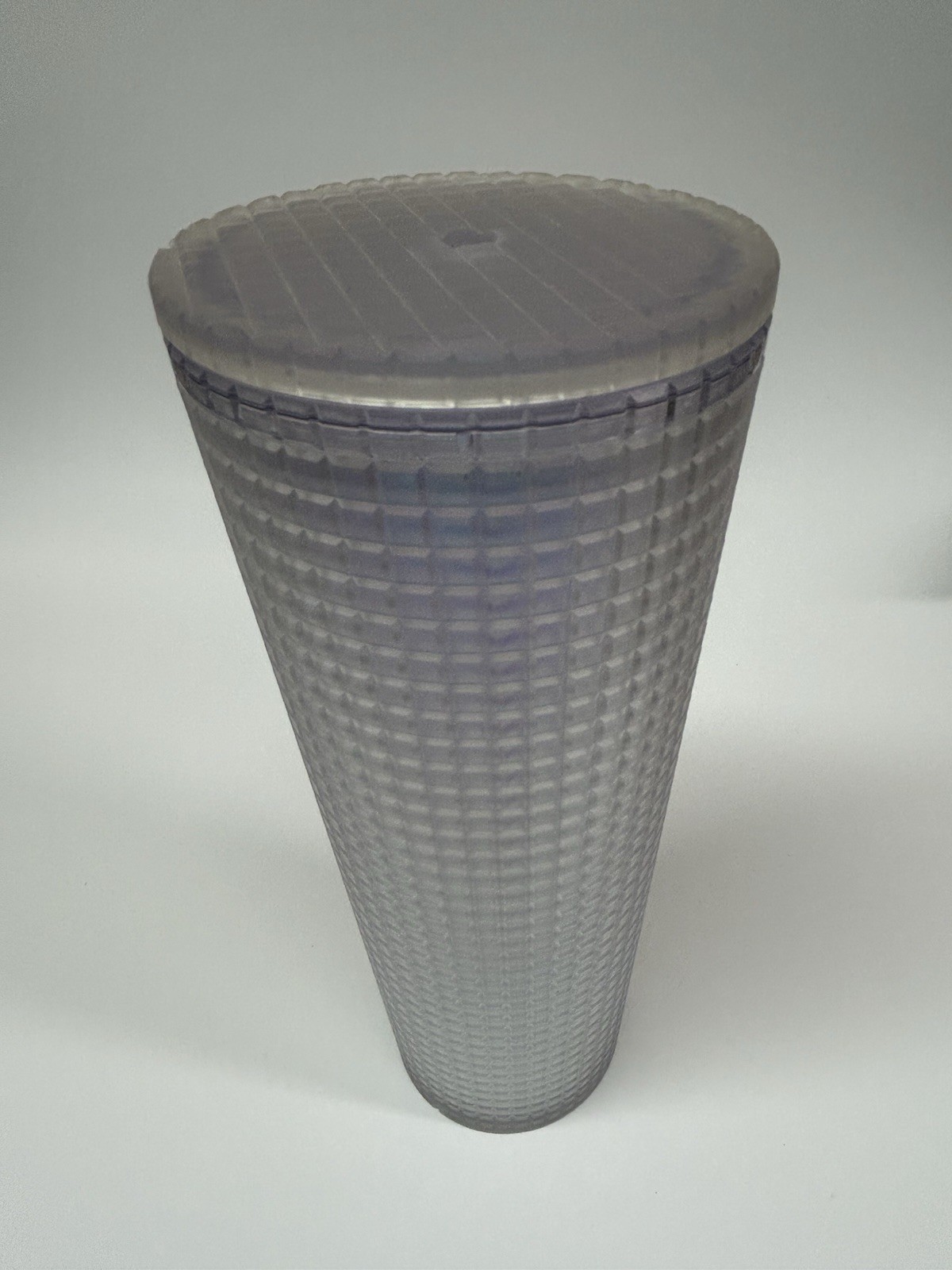 Starbucks 2022 Spring Soft Touch White Unicorn Pearl Grid Iridescent Tumbler