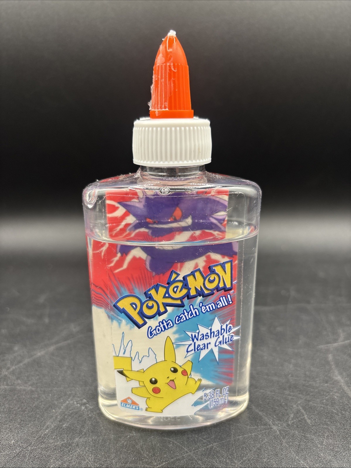 Pokemon Washable Clear Glue Bottle Elmers Pikachu Gotta Catch Em All