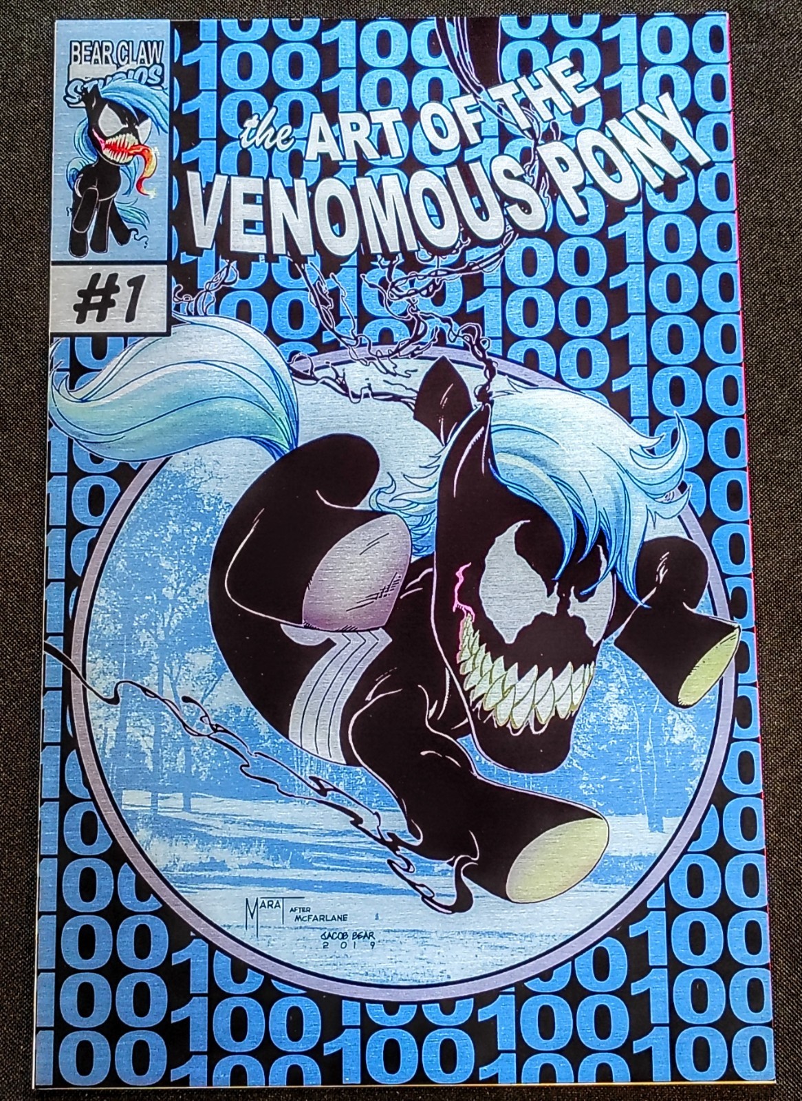 Art Of Nightmarish Little Venomous Ponies Spider-Man ASM 300 Homage Metal Cover