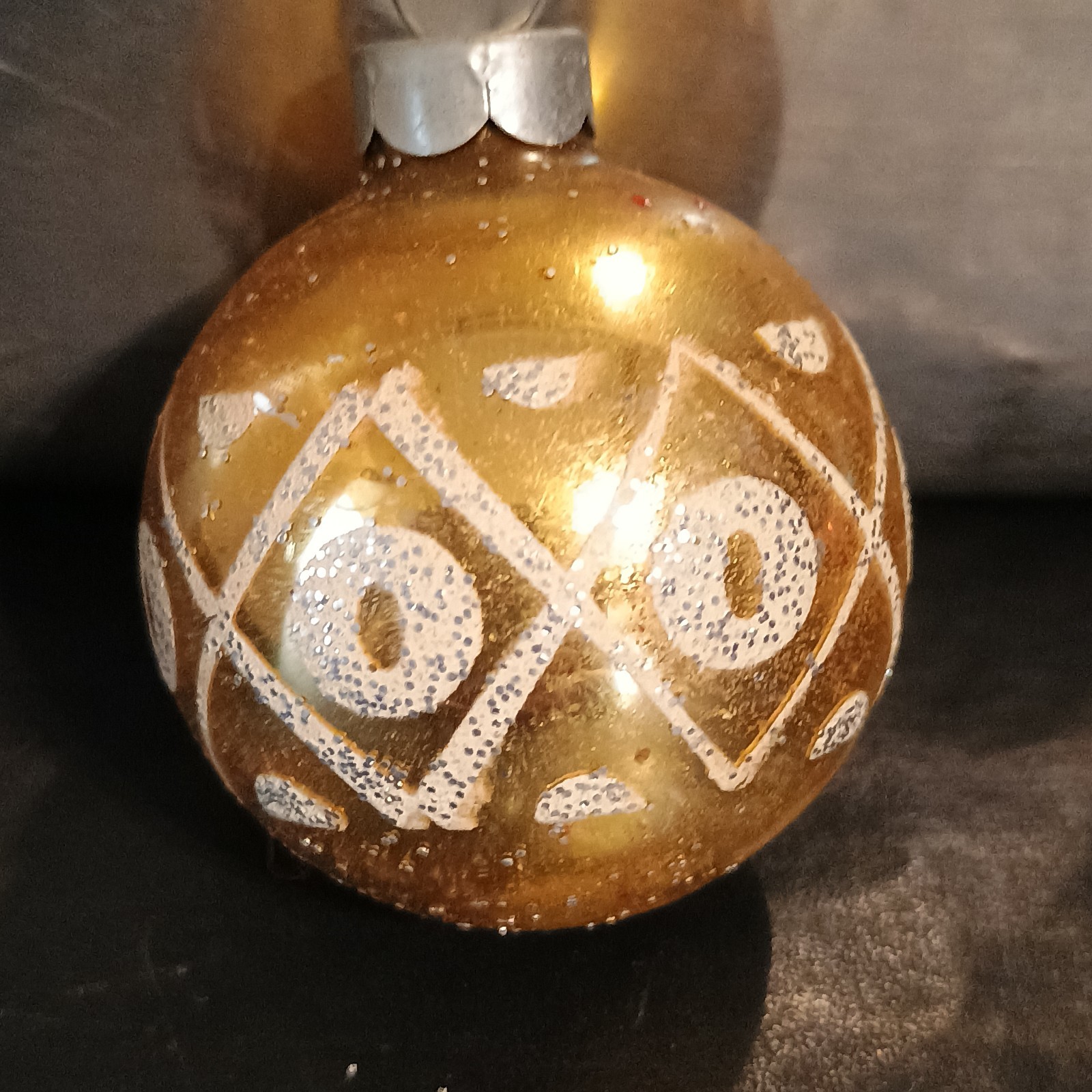Lot VTG Shiny Brite Others Glass Christmas Ornaments Stripes Mica Stencil 1 7/8″