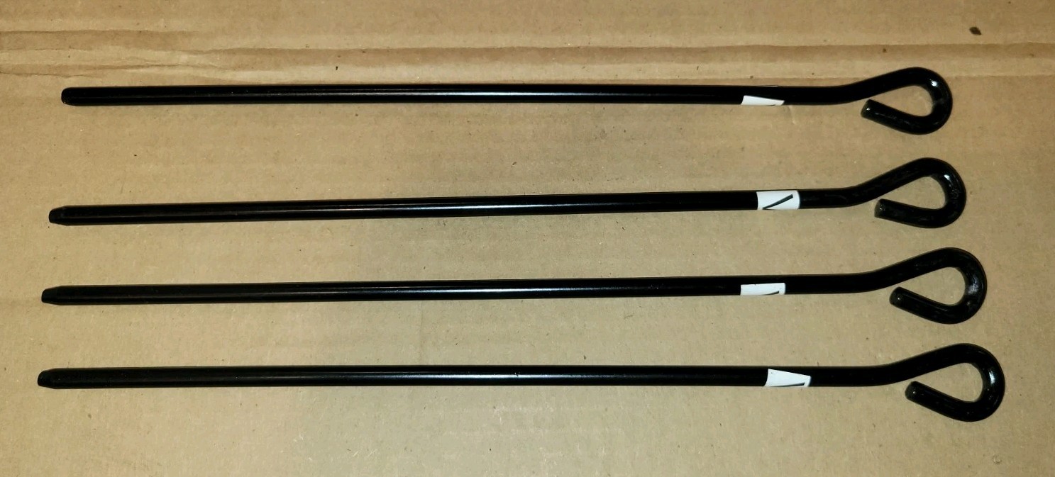 NEW Home Depot 12′ Skeleton Skelly Replacement 4 Stakes Repair Parts Part V