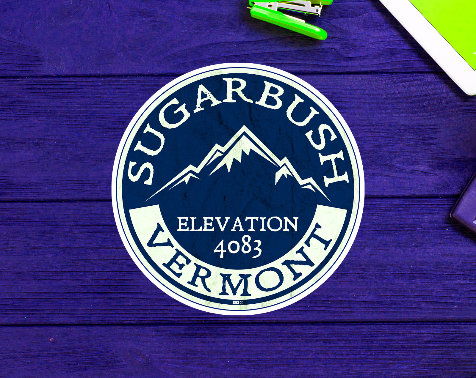 Sugarbush Vermont Decal Sticker Skiing Ski Mountain 3″ Warren