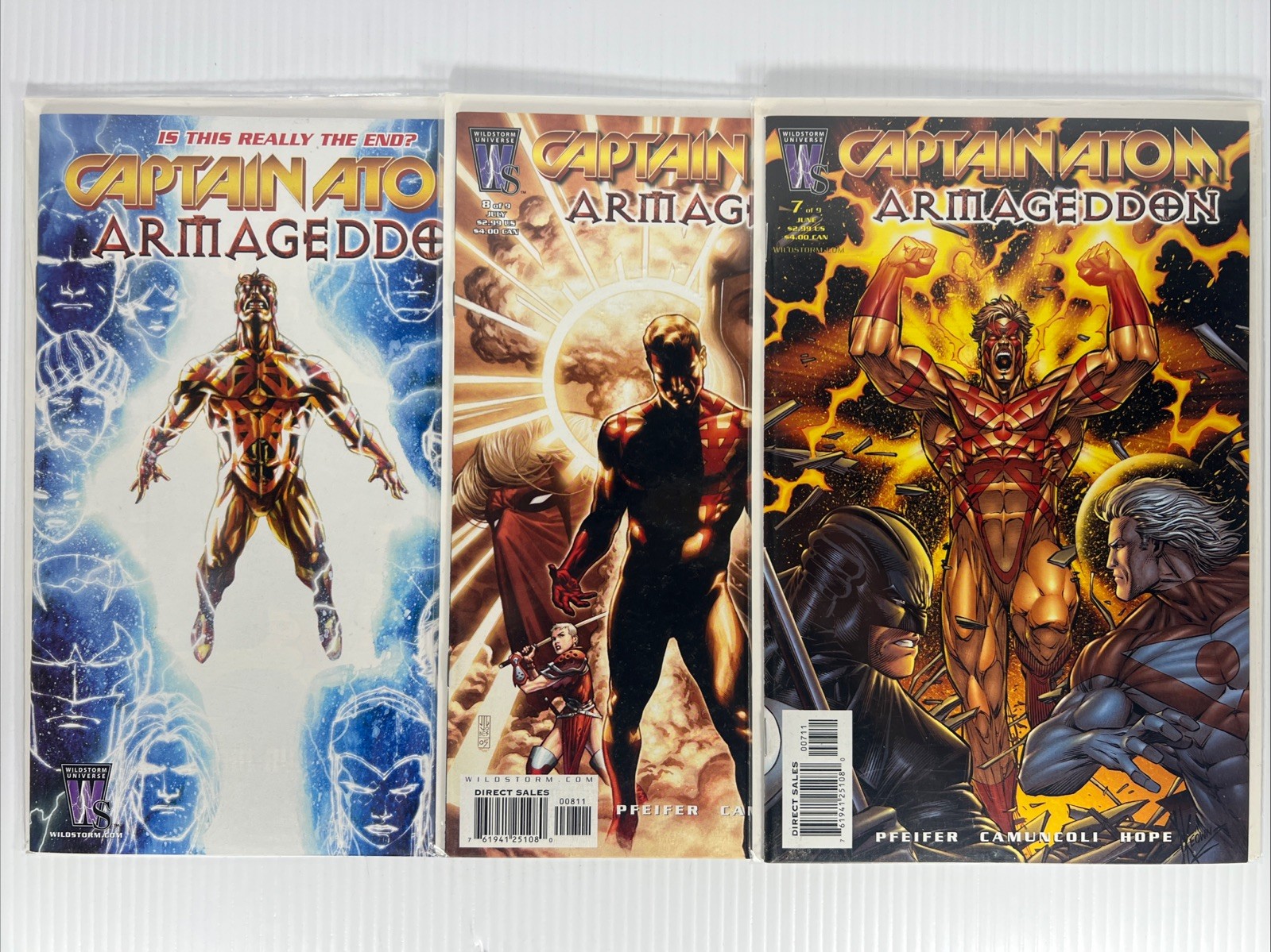 Captain Atom: Armageddon #7-9 (lot 3) Keown /Camuncoli DC Wildstorm 2006 NM