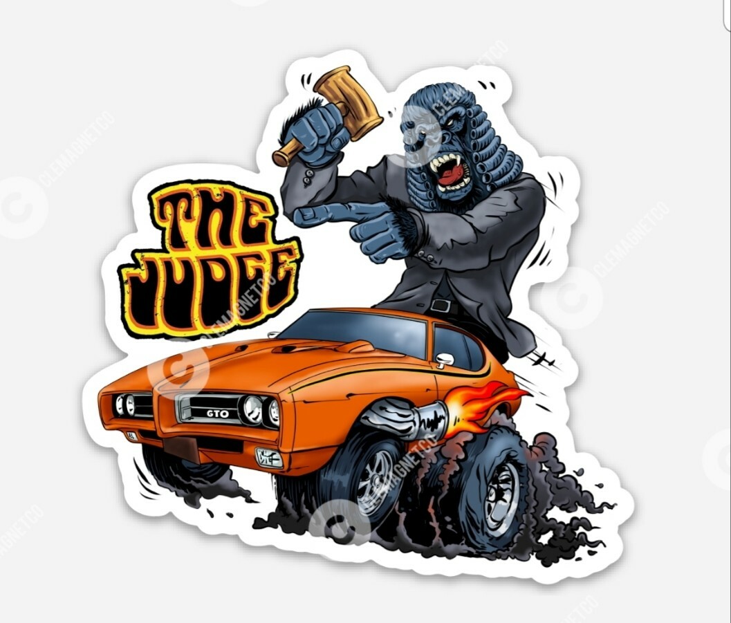 Pontiac GTO Judge STICKER – Chevrolet Muscle Car Rat fink Ratfink American Vinyl