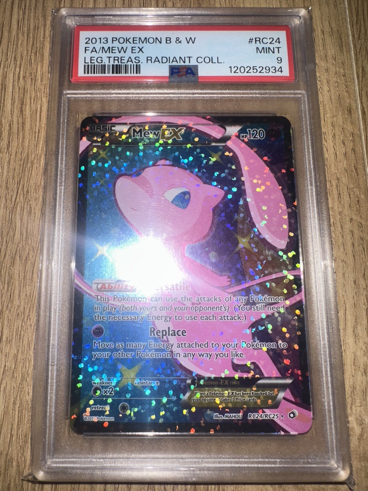 Pokemon Mew EX RC24/RC25 Radiant Collection Legendary Treasures PSA 9