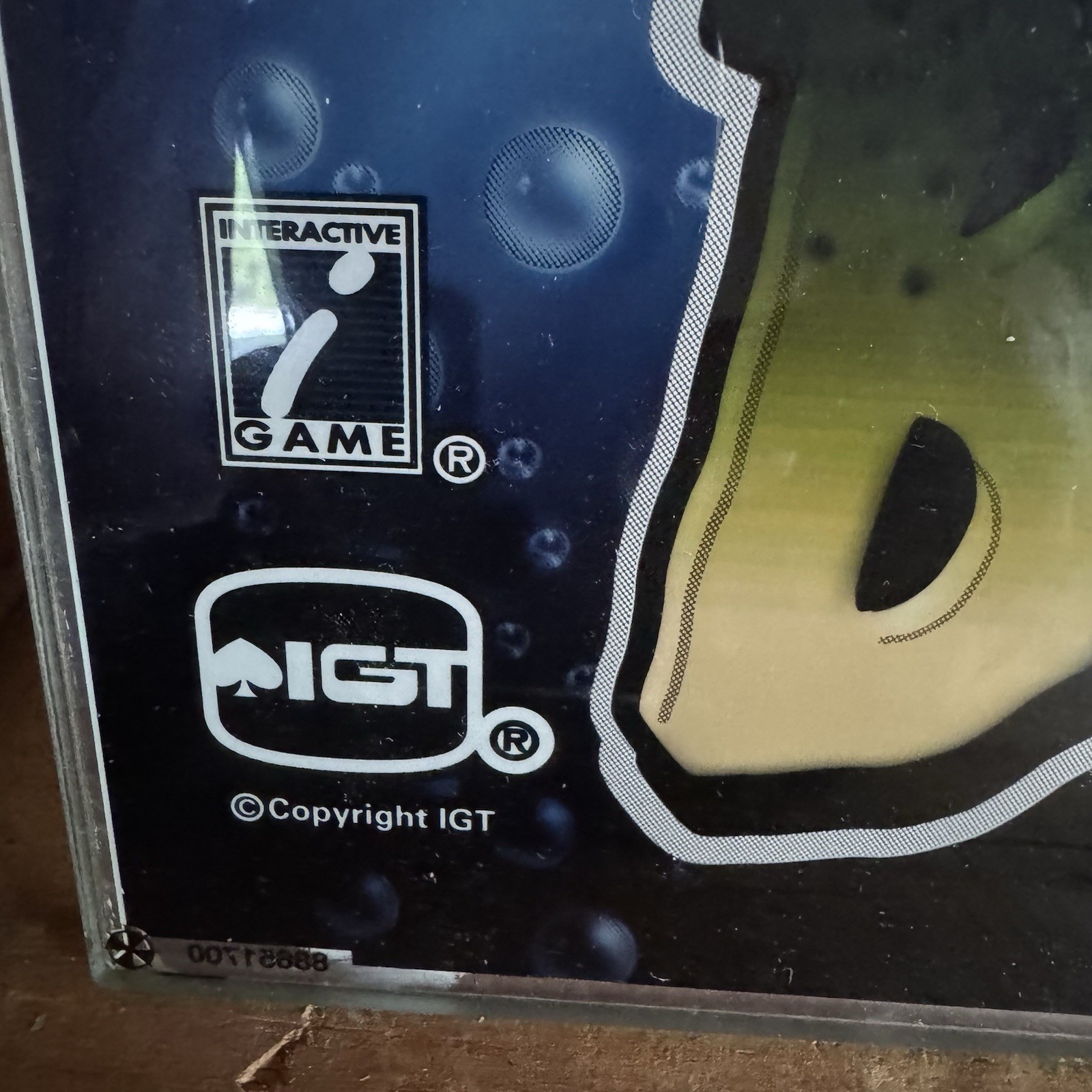 Creature From The Black Lagoon IGT interactive Games Slot Machine Glass Panel