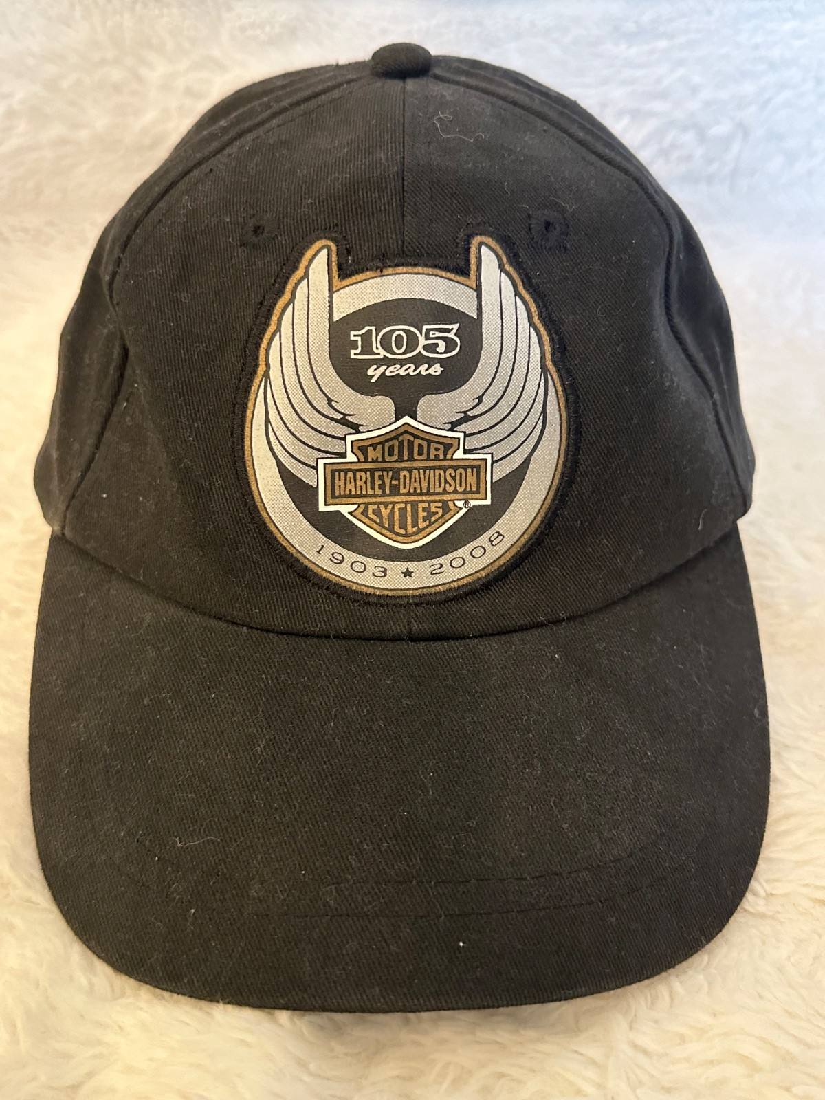 Harley Davidson 105th Anniversary Hat Black One Size fits all Cap
