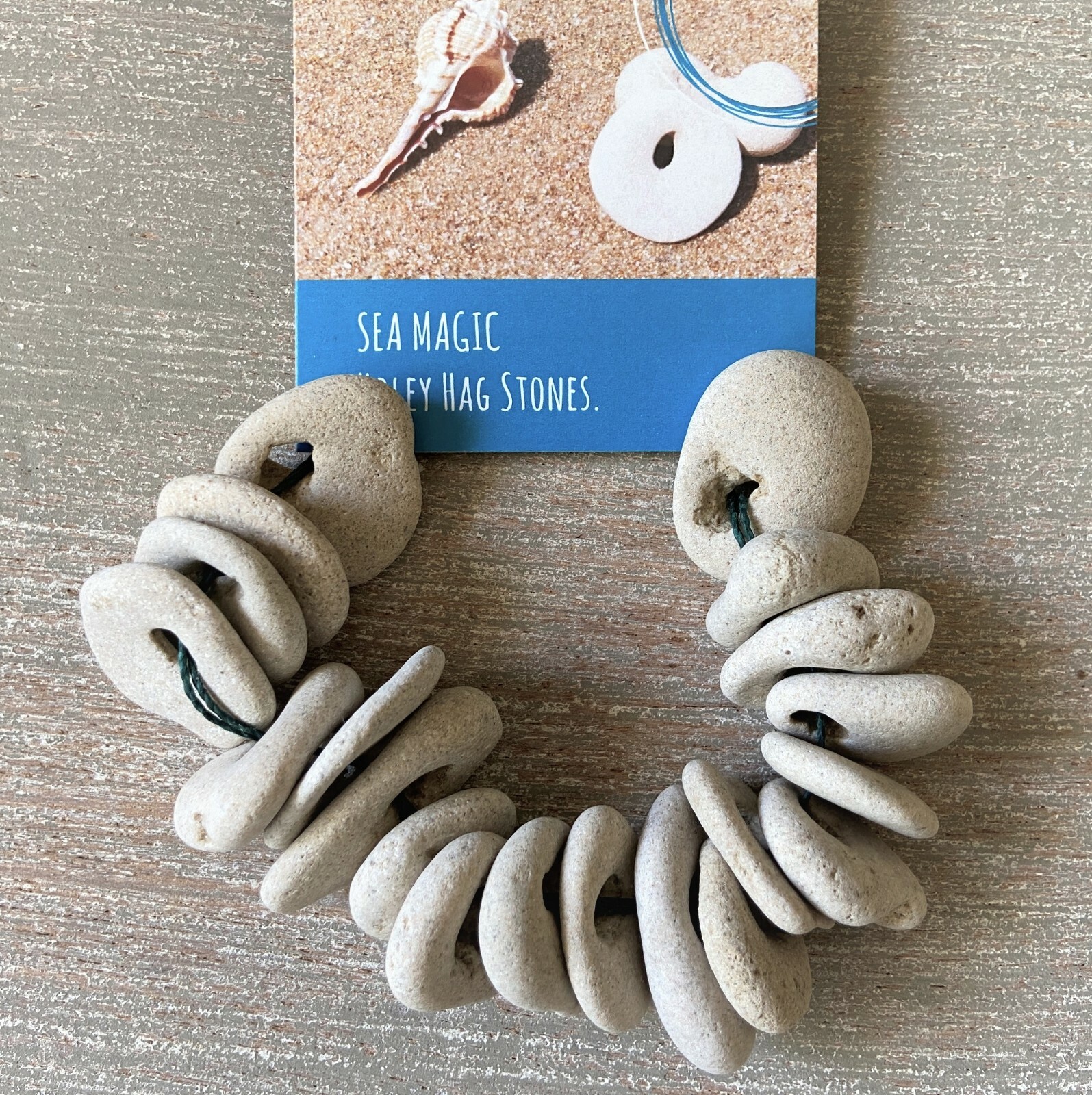 20 Natural Hag Stone Bulk Lot 1-1.25 in. Holed Raw Witch Wiccan Holey rocks, B1
